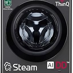 LG 9 Kg, 5 Star, AI Direct Drive Technology, Steam, 6 Motion DD & Wi-Fi Fully-Automatic Front Load Washing Machine (FHP1209Z5M, Intelligent & Convenient Fabric Care, Allergy Care, Middle Black)-17