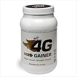 4G Gainer Protein Supplement, 1kg, Chocolate Ice Cream Flavour, 4-in-1 Weight, Muscle, Strength and Stamina Formula.-image-44