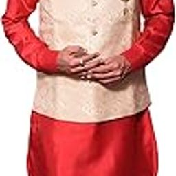 Men's Silk Blend Kurta Pant with Ethnic Jacket-image-66