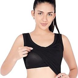 Women's Padded Camisole Tank Top with Built-in Shelf Bra & Moulded Cups | Relaxed Fit | Size S to XL-picture-38