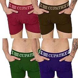 Mens Multicolour Two Pocket Premium Cotton Underwear for Men Pack of 4-image-93
