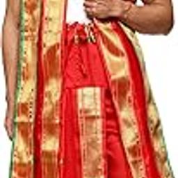 Men's Silk Dhoti with Stole (Readymade_ready_to_wear_dhoti_pant_with_pocket_silk)-35