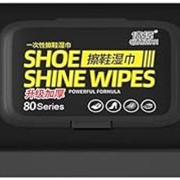 Shoe Cleaning Wipes – Instant Shine & Stain Removal | Quick & Easy Shoe Cleaner for Leather, Sneakers, Boots & More | Portable & Travel-Friendly (80 Counts) Black-image-16