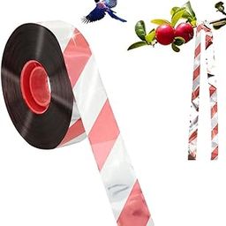 Bird Scare Reflective Tape - Outdoor Reflective Tape Pigeon Repellent - Double Sided Red/Silver Reflective Birds Repellent for Balcony - Adjust DIY Bird Repellent Tape (2.4CMx300M 1Roll)-32