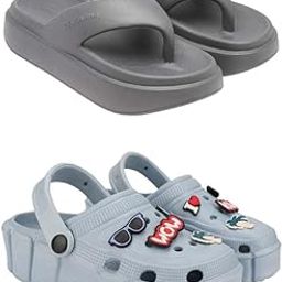 Extra Soft Classic Casual wear with Flexibility Technology Flats Combo for Women's/Girl's(6110+1984)()-image-60