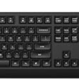 KM 180 Wired Mouse and Keyboard Combo, USB Plug-and-Play, 1200 dpi, Full-Size Layout with Numeric pad, 1-Year Warranty, 0.52 kg, Black, 7J4G3AA-31