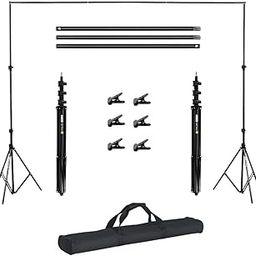 Sim-pex Background Support Kit (9ft x 9ft) Backdrop Stand for Photography, Chroma Key & Videography with Carry Bag (Portable & Foldable)-image-36