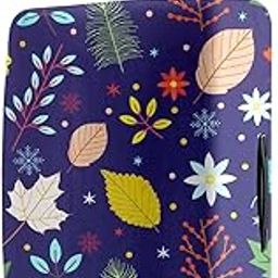 Cortina Floral Print Travel Suitcase Protective Cover | Medium | Fit 22-26 Inch Luggage | Eco-Friendly | Polyester-Spandex | 65cm (24 inch) | Luggage Protectors | Anti Scratch | Pack of 1 | Blue 1-picture-18