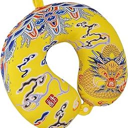 Travel Pillow Creative for Head and Neck Support for Train Airplane Relaxing-image-29