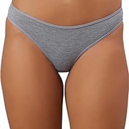 Women's Cotton Thong Underwear | No Show Panty for Women | Soft Stretch Low Rise Thong | Invisible Breathable Everyday Lingerie for Comfort & Fit-image-97
