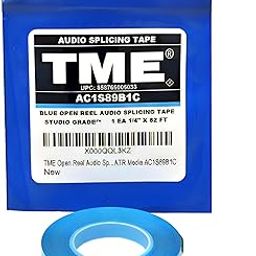 TME Open Reel Audio Splicing Tape 1/4 In X 82 Ft in Logo Poly Pack for RMGI Quantegy Maxell AMPEX ATR Media AC1S89B1C-6