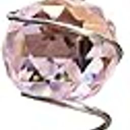 FONMY Gazing Ball Spiral Tail -Decorative Wind Spinner Sun Catcher Rainbow Maker 11 inch Tail and 2 inch Pink Crystal Orb. Indoor Outdoor Garden Decoration -13 inch Height-image-47