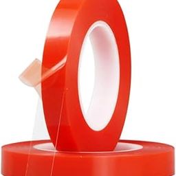 FULLY Transparent Double Sided Hair Wig Tape For Hair Patch Toupee| Waterproof Wig Tape For Men and Women Red-image-2