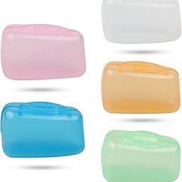 Plastic 5Pc Premium Toothbrush Cover - Hygienic, Ventilated, BPA-Free Travel Case for Manual & Electric Toothbrushes - Durable Protective Cap with Universal Fit, Multicolor-image-68