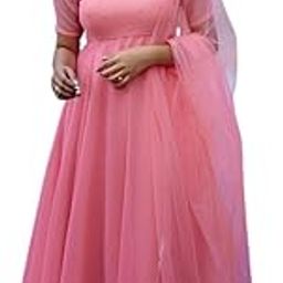 Women's Heavy Georgette Embroidered Gown with Dupatta | Full-Stitched Anarkali Style | Sequin Zari Work-17