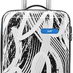 Stroke Cabin Hard Luggage (55 cm) | Printed Luggage Trolley with 8 Wheels and in-Built Combination Lock | Unisex-15