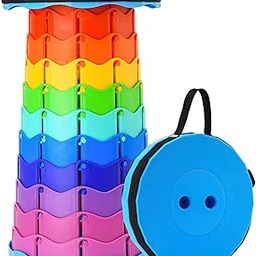 EKANTIK Portable Folding Stool Lightweight Yet More Sturdy with Load Capacity | Collapsible Telescoping Stool for Camping, Fishing, Hiking | Camping Stool for Adults(1 Pcs)-image-56