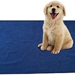 The Pets Company Waterproof Resuable Pee Pads for Puppies & Dogs | Washable, Leakproof, Quick-Dry, Non Slip Toilet Training Dry Sheet for All Pets | Large - 100 cm x 140 cm, Navy Blue-image-52