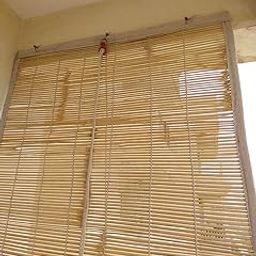 Hot Hairs Roller Blinds Chick Closer Bamboo Curtains for Windows, Outdoor, Indoor, Balcony Roller Blind (4x5 feet)-picture-9