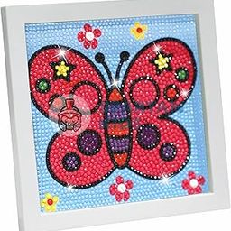 SPARTAN KIDS® Diamond Art Butterfly Kit - Wall Painting for Kids Ages 9-12 - Premium Art and Craft Kit for Girls - Diamond Painting with Wooden Photo Frame - Creative Painting Activity (Butterfly)-image-15