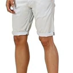 Men's Casual Cotton Solid Mid-Rise Plain Shorts with Belt – Regular Fit, 4 Functional Pockets-image-28