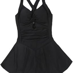 Women Swimsuit Trendy Comfortable Beachwear High Waist Crisscross Swim Dress L|Clothing, Shoes & Accessories | Womens Clothing | Swimwear|1 Women Swimsuit-picture-11