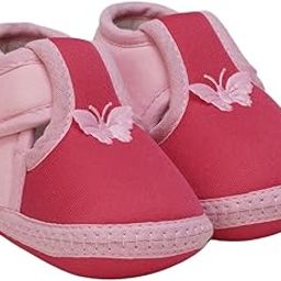 6 To 12 Months Baby Girls & Baby Boys Soft Cotton Cute Butterfly Booties-BT4474-image-39