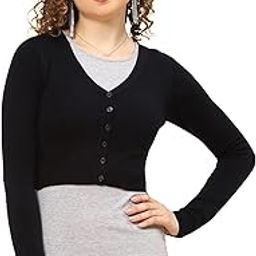 Women's Regular Fit Sweater | Solid Pattern | Button Closure with Full Sleeve V-Neck Cozy Sweater for Women-image-66