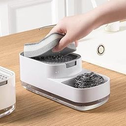 SILENCIO Plastic Soap Dispenser for Kitchen and Bathroom - Countertop Pump for Liquid Dish Soap - Addy Sink Soap Holder-image-76