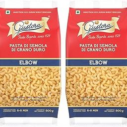 Gustora Elbow Pasta Combo Pack Of 2 I Durum Wheat Semolina I Rich In Protein & Fibre I Zero Cholesterol I Cooking Time 10 Min I Vegetarian Pasta - (500 Gm X 2)-image-99