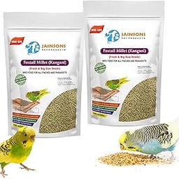 JAINSONS PET PRODUCTS Budgie Foxtail Millet 900gm (Kangni | Pack of 2) | Healthy Food for Budgie | 900 * 2 gm Dry Bird Food (Pack of 2)-10