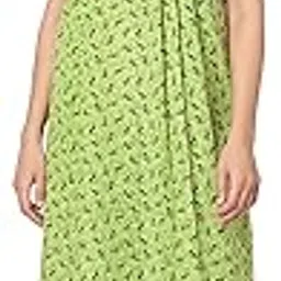 sweet dreams Women Printed Round Neck Half Sleeves Cotton Rich Maxi Nightdress-picture-26