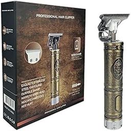 Hair Clippers with Zero Gapped Baldheaded T-Blade Trimmer with Close Cutting, Cordless Hair clipper for men with 3 Guide Combs Brush 1500mAh Li-ion Battery, 180 minutes (Gold,Buddha trimmer)-image-13