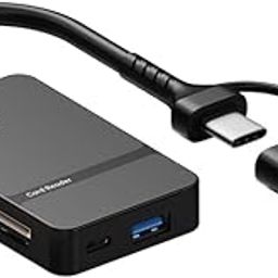 BUYFLUX USB Type C + USB 3.0 8 in 1 Multi-Ports Card Reader Support MS CF TF/SD DHC SDXC for Laptop Mobile Phone Camera-18