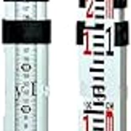 Aluminum Leveling Staff 6 meters 5 fold by Tecnograph Instrument-0