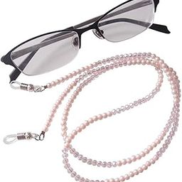 Ratanshala - Pearl Eyeglass Chain, Pink Crystal Beaded Glasses Strap Lanyard Holder for Sunglass Women Girl-24