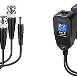 LipiWorld® 8MP (PV) Passive Video Balun BNC DC to RJ45 Network Transceiver Cat5/Cat6 Adapter AHD/TVI/CVI/CVBS for Full HD CCTV DVR Security Surveillance Camera System (Pack of 2)-image-19