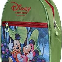 Kuber Industries 10 Litres Disney Mickey School Bag | Kids School Bags | Student Bookbag | School Bag For Girls & Boys | School Backpack For Kids | 2 Compartments School Bag | Small | Green-picture-11