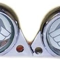 ecraftmart Bullet Red Pilot Parking Light, Chrome Rims, LED Light, Suitable for Bullet-24