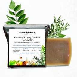 Earth Sculpt Artisan Rosemary & Curry Leaf Cold Processed Shampoo Bar | Control Hair Fall, Fights Dandruff & Hydrates Hair | Apple Cider Vinegar & Tea Tree Oil | Natural, Vegan, Paraben-Free | 120g-image-85