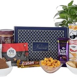 The Gift Tree Tasty Snack Gourmet Gift Hamper |Cheese Popcorn, Chips, Sandwich Biscuit, Crackers and Chocolate | Gift For Birthday, Family, Friends, Corporate Office, Men & Women-image-17