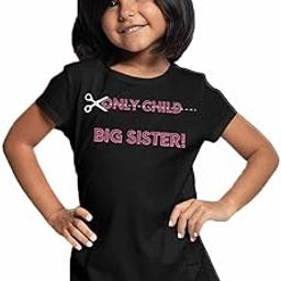 Bouncy Toonz Promoted to Big Sister Tshirt| Big Sister|Maternity Family Photoshoot Tshirt for Girl | Photoshoot Tshirt (Onlychild-6-8yr)-image-90
