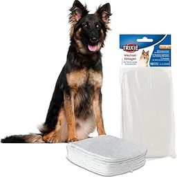 Trixie Sanitary Liners Pads for Protective Pants for Female Dogs During Menstruation (Heat Cycles), L-XL - (Pack of 2)-image-45