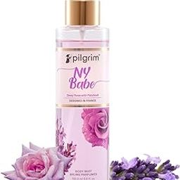 Pilgrim NY Babe Body Mist Cream (Rose With Patchouli) | Long-Lasting Fragrance for Women | Dewy Rose & Bold Patchouli | Designed in France | 150 ml-image-3