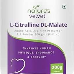 Nature's Velvet Citrulline Malate Powder for Physique, Endurance and recovery (200gm)-Pack of 1-image-28