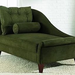 Fine Wood Art | Classic Chaise Luxuary Couch Sofa Chaise Relax Lounger/Luxury Chesterfield for Your Loving Space (Green)-image-69