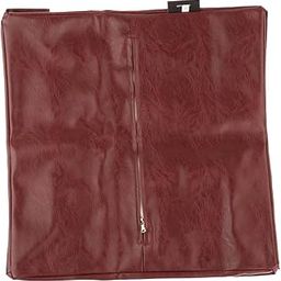 MYADDICTION Foot Stool Morocco Ottoman Cover Pouf Cushion Case Durable 15.8inchx15.8inch Dark Red-image-30