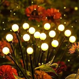 GIGALUMI 2 pcs Firefly 10 LED Solar Garden Light Automatic Waterproof Lawn Ground Diwali & Festival Decoration Lamp for Outdoor Indoor Backyards Pathways Campgrounds (Pack of 2, Warm White)-picture-16