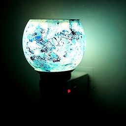 New Jaya Glass (144) Camphor Diffuser Burner| Electrical Camphor|Ceramic Aroma Diffuser | Kapoor Dani Night Lamp Essential Oil Camphor Burner for Fragrance with Switch On|Off Button for Heating-4