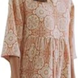 Printed Western Top for Women | American Crepe Fabric | Stylish 3/4 Sleeves | Daily & Formal Wear-image-22